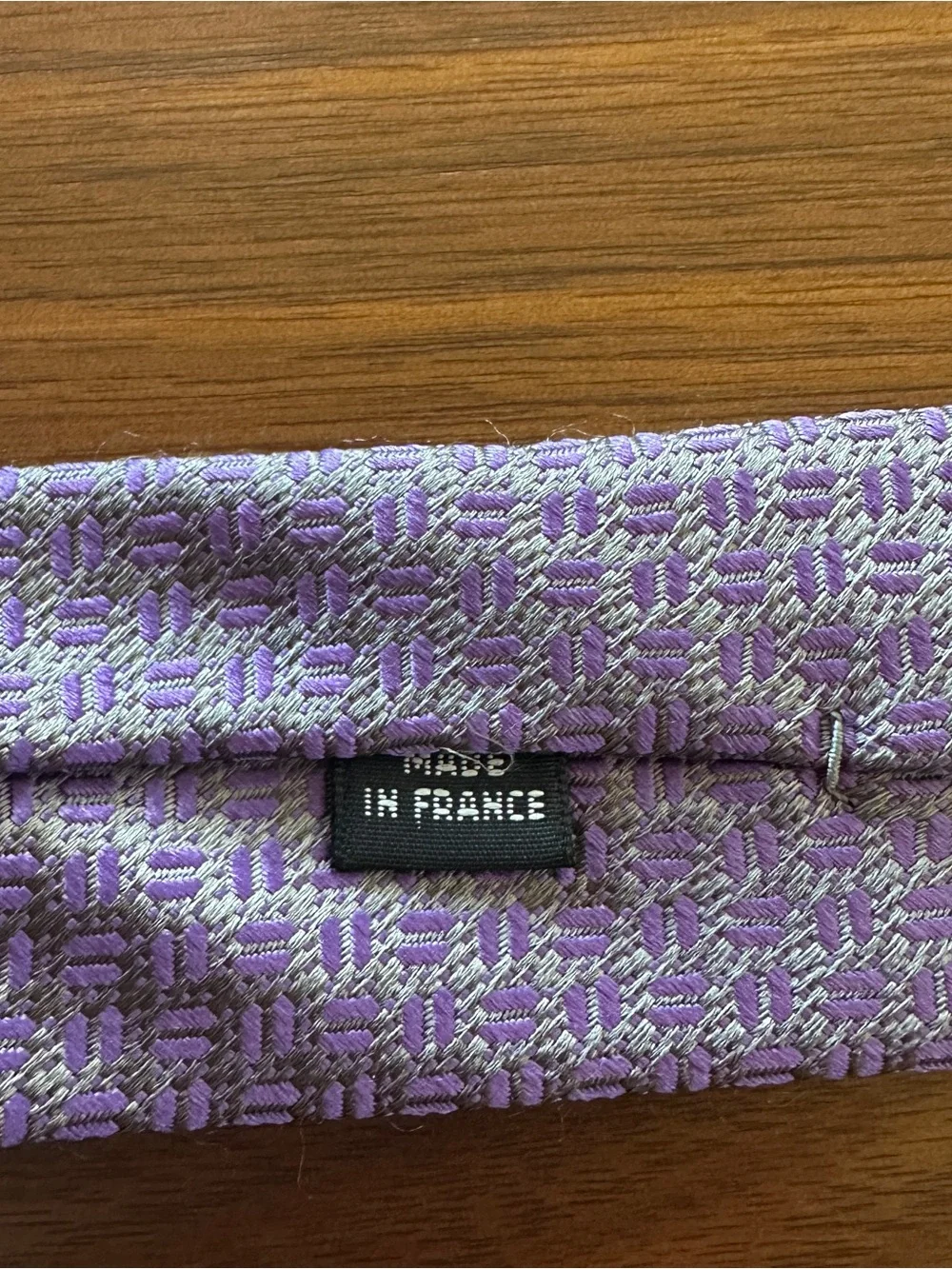 Charvet Place Vendôme Lavender Purple Silk Tie